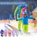 flintronic Children's Ski Gloves, Winter Ski Gloves for Years, Boys, Girls, Waterproof and Windproof Fleece Gloves with Adjustable Cuffs, for Snowboarding, Climbing, Skiing, Cycling