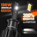 CAR WORK BOX H1 LED Car Bulbs: High and Low Beam LED Kit -15000LM 130W 6500K LED Headlights for 12V Vehicle – 2 Pieces