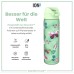 ion8 Water Bottle, 500 ml, Leak-Proof, One-Handed Opening, Secure Locking, Dishwasher Safe, BPA-Free, Carry Handle, Flip Lid, Easy to Clean, Butterflies