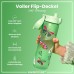 ion8 Water Bottle, 500 ml, Leak-Proof, One-Handed Opening, Secure Locking, Dishwasher Safe, BPA-Free, Carry Handle, Flip Lid, Easy to Clean, Butterflies