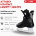ATTABO Men's Hockey Ice Skates in Black, Size 41-46 EU, Ice Hockey Skates with Lacing, Ice Skates Men with Stainless Steel Blade, Ice Skates for Beginners up to 100 kg, Comfortable and Warm