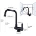 360° въртящ се кухненски кран с 2 режима на пръскане, сгъваем едноръкостен кран за мивка и смесител за кухня, съвместим с предни/подпрозоречни инсталации