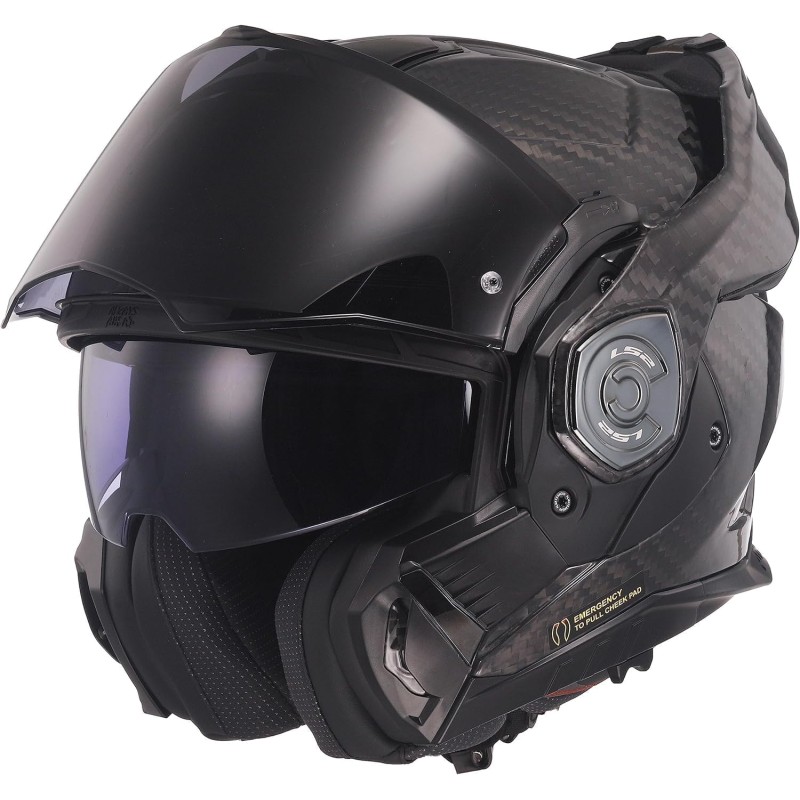LS2, klapphelme motorrad ADVANT X Carbon black, L