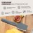 Fackelmann Statement Spatula for Raclette Set of 4 - Scraper with Ergonomic Handle and Thumb Recess - Raclette Slider in Practical Pack of 4 - Approx. 15.5 x 4 x 1 cm, Grey