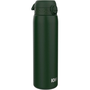 Ion8 Leak-Proof 1 Litre Water Bottle, Stainless Steel, Dark Green, 1200 ml