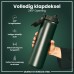 Ion8 Leak-Proof 1 Litre Water Bottle, Stainless Steel, Dark Green, 1200 ml