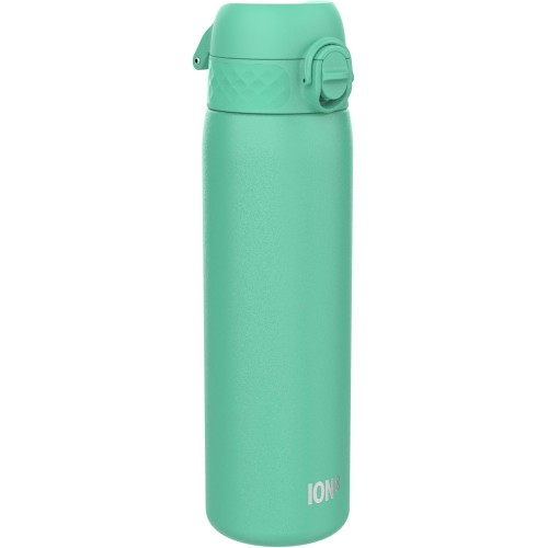 ION8 Lightweight Steel Water Bottle, 600 ml, Non-Insulated, Leak-Proof, One-Handed Opening, Secure Locking, Dishwasher Safe, Flip Lid, Carry Handle, Easy to Clean