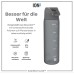 Ion8 Trinkflasche, Auslaufsicher, Einhandöffnung, Sichere Verriegelung, Spülmaschinenfest, BPA-frei, Tragegriff, Klappdeckel, Leicht zu Reinigen, Klimaneutral, Zartrosa