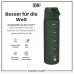 Ion8 Trinkflasche, Auslaufsicher, Einhandöffnung, Sichere Verriegelung, Spülmaschinenfest, BPA-frei, Tragegriff, Klappdeckel, Leicht zu Reinigen, Klimaneutral, Zartrosa