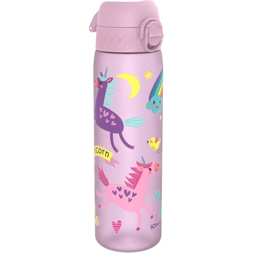 Ion8 Slim Water Bottle, Leak-Proof, BPA-Free, 500 ml, Unicorns