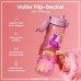Ion8 Slim Water Bottle, Leak-Proof, BPA-Free, 500 ml, Unicorns