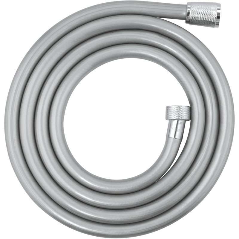 GROHE Vitalioflex 22113000 Metal Shower Hose (2000 mm, Reinforced Design, Kink-Resistant, Heat Resistant), Chrome