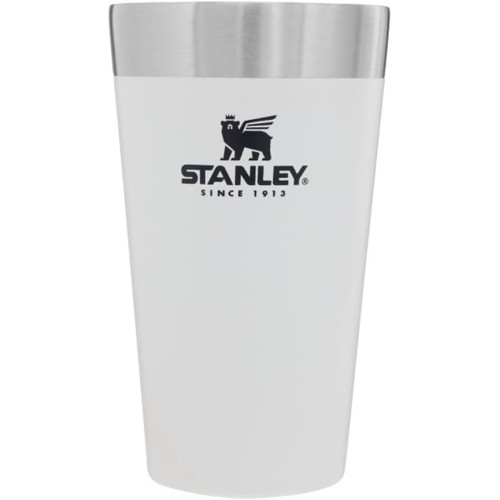 Stanley Adventure Stacking Beer Mug, 473 ml, Stainless Steel Thermal Mug Keeps Cold for 4 Hours, BPA-Free, Stackable Double-Walled, Vacuum Insulated Thermal Mug, Dishwasher Safe, Ash