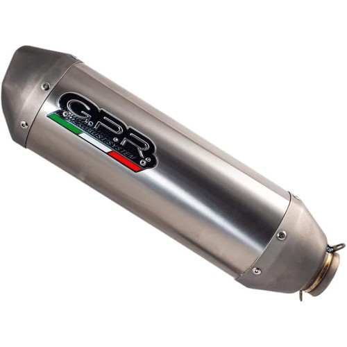 Exhaust GPR Compatible with Kawasaki Ninja 125 2021/2022 e5 Exhaust Approved and Connection Hoses Pentasport Stainless Steel AISI 304