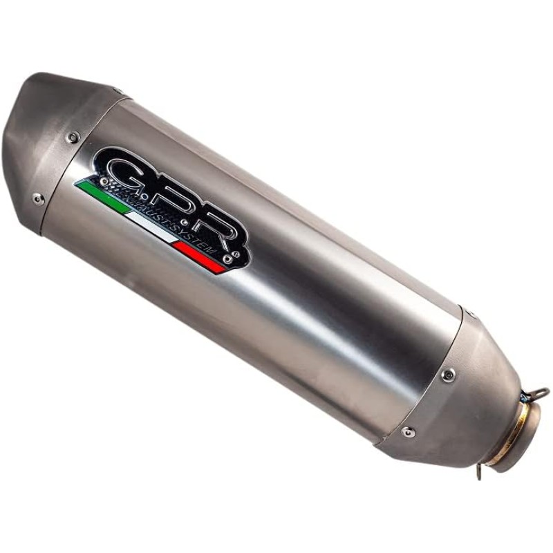 Exhaust GPR Compatible with Kawasaki Ninja 125 2021/2022 e5 Exhaust Approved and Connection Hoses Pentasport Stainless Steel AISI 304