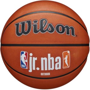 Wilson Basketball, Jr. NBA Authentic, Outdoor, Tackskin Cover, Size: