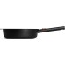 Woll Eco Logic QXR Cast High Rim Pan Inductive Diameter 28 cm Height 7 cm with Removable Handle Suitable for All Hob Types PFAS-Free Non-Stick Coating Cast Aluminium Oven-Proof Black