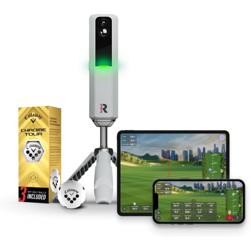 Rapsodo - MLM2PRO Callaway RPT Golf Launch Monitor, Simulators for Home and Training, Mobile Launch Monitor for Swing Analysis, Measures Spin Rate and Axis, Tracker and Swing Analyzer