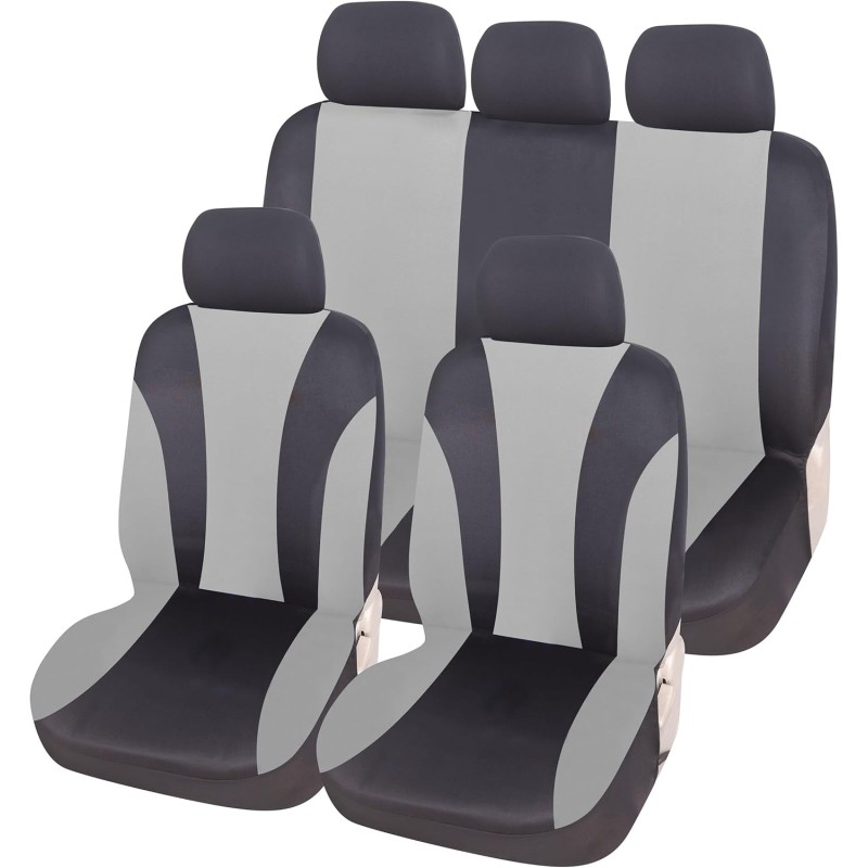Auto Accessori Lupex Universal Car Seat Covers LS06 Grey Set Front and Rear Material Polyester No SUV