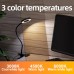 Foneso Clamp Lamp, 48 LEDs Dimmable Reading Lamp Bed, 3 Modes and Level 10 Dimming, 360° Flexible USB Lamp for Reading, Travel, Bedroom, Office (Black)