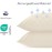 Dreamzie Pillowcases, 50 x 50 cm (Set of 2), 100% Jersey Cotton, 150 g/m², Beige, Resistant and Hypoallergenic