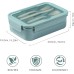 Diboniur Lunch Box with Cutlery for Adults and Children, 1400 ml, Bento Box for Microwave, Dishwasher, School, Picnic, Work (Blue)