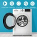 CHiQ CFL80-14586IM3XBW Front Loading Washing Machine, 8 kg/15 Min Quick Wash, AI Smart Wash, Slim Design, Inverter Motor, Steam Function, Large Drum, Child Lock, White