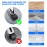 Set of 5 Office Chair Wheels, Replacement Hard Floor Castors for Gaming Chairs, Swivel Chairs, Wheels, Clean Rolling Chair Castors, Ideal for Parquet, Laminate, Tile and Stone Floors