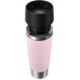 Emsa N20227 Travel Mug Wave Insulated Mug 0.5 Litres, Comfort Screw Cap, Stainless Steel, 6 Hours Hot and 12 Hours Cool, 100% Leak-Proof, Dishwasher Safe, 360° Drinking Opening, Pastel Pink