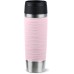 Emsa N20227 Travel Mug Wave Insulated Mug 0.5 Litres, Comfort Screw Cap, Stainless Steel, 6 Hours Hot and 12 Hours Cool, 100% Leak-Proof, Dishwasher Safe, 360° Drinking Opening, Pastel Pink