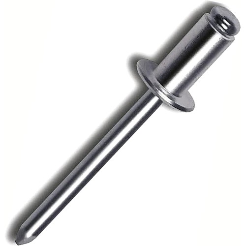 DOJA Industrial: Aluminium Blind Rivets 4.8 x 18 mm : Pack 250: Rivets for Connecting All Types of Metal Materials: For Pneumatic or Manual Riveting Machines.
