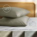 Dreamzie Renforcé Cotton Pillowcase 40 x 80 cm (Set of 2) – Light Grey – Densely Woven with 57 Threads/cm² – Cushion Cover 40 x 80 cm – OEKO-TEX Certified
