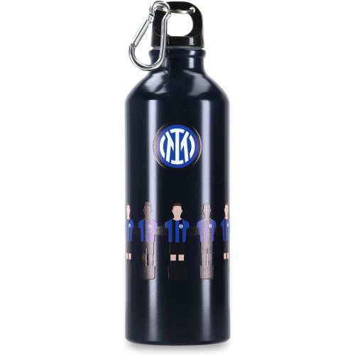 Inter - Детска стоманена термо бутилка за вода 300 мл - Ексклузивна колекция Футбол - Училищна спортна бутилка за вода - Официална FC International Milano