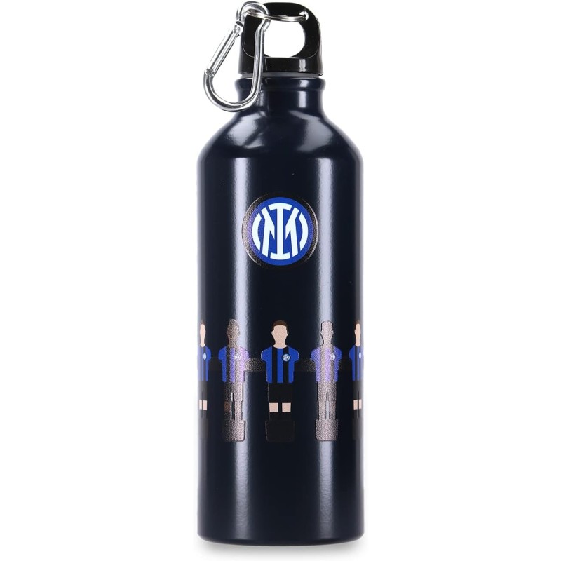 Inter - Детска стоманена термо бутилка за вода 300 мл - Ексклузивна колекция Футбол - Училищна спортна бутилка за вода - Официална FC International Milano