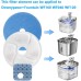 DAGORD Pack of 4 Cat Water Fountain Filter Activated Carbon Filter Replacement Filter Cat Fountain Layers Drinking Fountain Filter Replacement Filter for Replacement Filter of Cat Fountain Model WF160