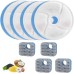 DAGORD Pack of 4 Cat Water Fountain Filter Activated Carbon Filter Replacement Filter Cat Fountain Layers Drinking Fountain Filter Replacement Filter for Replacement Filter of Cat Fountain Model WF160
