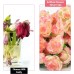GEFIRE Pack of 80 Artificial Flower Heads, Artificial Flowers, Rose Heads, Artificial Flowers, Fake Rose Heads, Artificial Roses Decoration for Wedding, DIY Party Decoration (4 Colours)