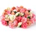 GEFIRE Pack of 80 Artificial Flower Heads, Artificial Flowers, Rose Heads, Artificial Flowers, Fake Rose Heads, Artificial Roses Decoration for Wedding, DIY Party Decoration (4 Colours)