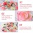 GEFIRE Pack of 80 Artificial Flower Heads, Artificial Flowers, Rose Heads, Artificial Flowers, Fake Rose Heads, Artificial Roses Decoration for Wedding, DIY Party Decoration (4 Colours)