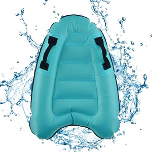Feliciay Inflatable Bodyboard, Lightweight Portable Swimming Board with Handles, Swimming Aids for Pool, Learning Aid Mat, Inflatable Surfboard for Kids and Adults