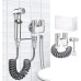 Bidet Hand Shower Set, High-Quality Refined Copper Bidet Shower with G1/2 Inch Valve and a G3/8 Inch, Chrome Handle, Bidet Fittings for Shower, Bathroom, Hygiene, Toilet Paper, Nappy Cleaning (1#)