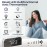 Vinabo Digital Mirror Alarm Clock, LED Mirror Digital Clock, Night Alarm Clock, Morning Alarm Clock, 2 Brightness Levels, 12/24H, with 2 USB Charging Ports, Modern Decoration for Home or Bedroom