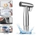 Bidet Stainless Steel Hand Held Bidet Muslim Stainless Steel Shower and Baby Cloth Nappy Spray Kit - with Tap Dispenser, Hose and Hook Toilet or Wall Mount