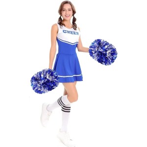 GEFIRE Pompoms Cheerleading 2 Pieces Cheerleader Pompoms Sports Squad Cheerleader Pompoms Metallic Cheerleader Pompoms Cheerleading Pompoms Dance Pompoms Sports Game Team Spirit