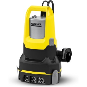 Kärcher SP 17,000 Flat Level Sensor Submersible Pump Flow Rate 17,000 l/h Maximum Immersion Depth 7 m for Dirty Water with Particles up to a Size of 5 mm, Residual Water Height: 1 mm