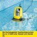 Kärcher SP 17,000 Flat Level Sensor Submersible Pump Flow Rate 17,000 l/h Maximum Immersion Depth 7 m for Dirty Water with Particles up to a Size of 5 mm, Residual Water Height: 1 mm