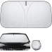 Sun Protection Car Windscreen 140 x 70 cm Car Windscreen Sun Visor, Car Sun Protection Front Windscreen Inside, Sun Visor Front Foldable Blocks UV Rays Sun Visor Protection