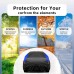 GUNHYI Waterproof and Breathable Full Car Cover for Porsche 911, CLA, Model 3, BMW 2 Series, A Class, Corolla, Mazda 3 etc. Protection from Rain, Sun and Dust (450 to 470 cm) 3L