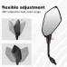 Universal Motorcycle Rear View Mirror, Handlebar End Mirror, Side Mirror with M8 M10, E-Approved for Scooters, Moped, ATV