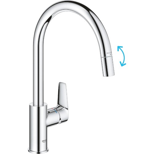 GROHE 30551000 Single-Lever Sink Mixer Tap 1/2 Inch Chrome